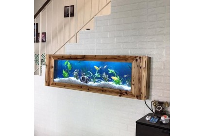 SEAZONE Wall Mounted Aquarium - Wooden