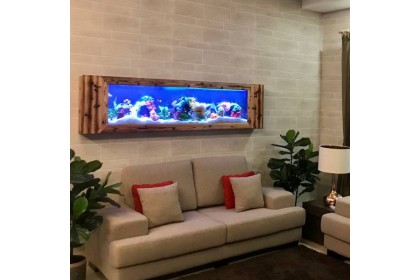 SEAZONE Wall Mounted Aquarium - Wooden