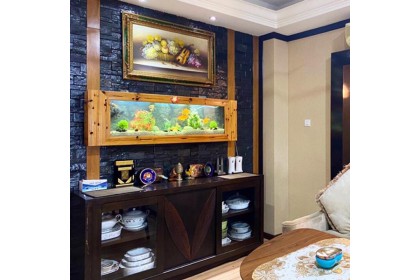 SEAZONE Wall Mounted Aquarium - Wooden
