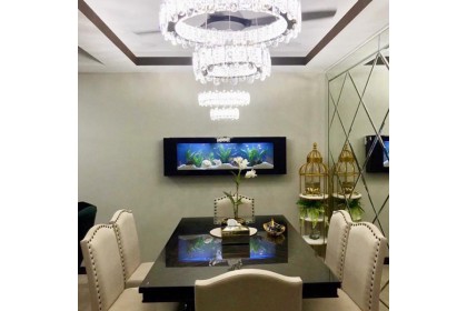 SEAZONE Wall Mounted Aquarium - Crystal Black