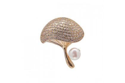 Mushroom Fresh Water Pearl Brooch
