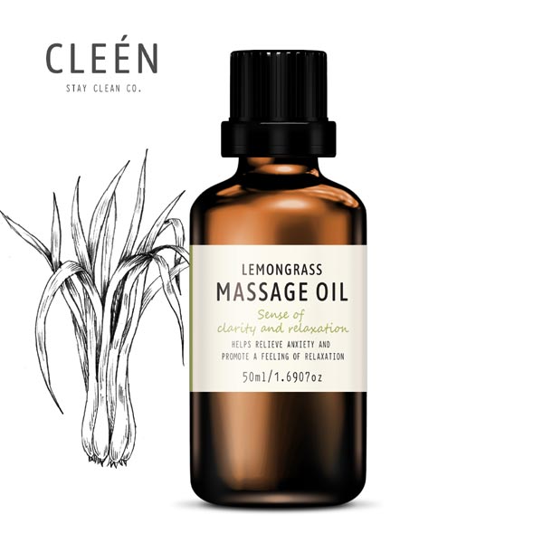 CLEEN Lemongrass Massage Oil (50ml)